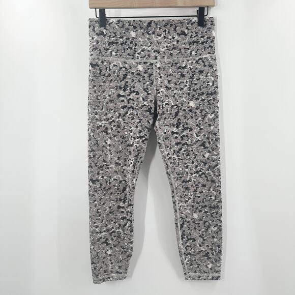 Athleta Elation Textured 7/8 Tight in Chocolate Ocelot Size Medium - Picture 2 of 10